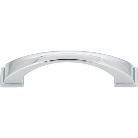 Jeffrey Alexander 96 mm Center-to-Center Polished Chrome Arched Roman Cabinet Pull 944-96PC